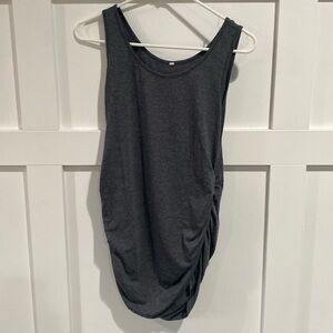 Grey maternity tank top